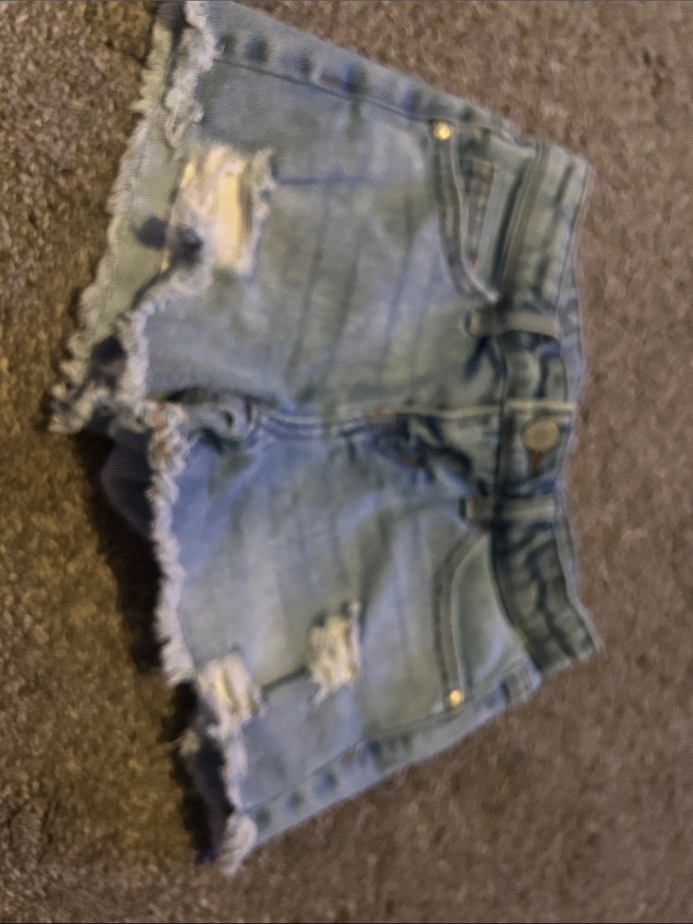 art class Light Blue Distressed Denim Shorts